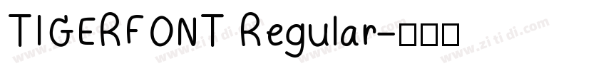 TIGERFONT Regular字体转换